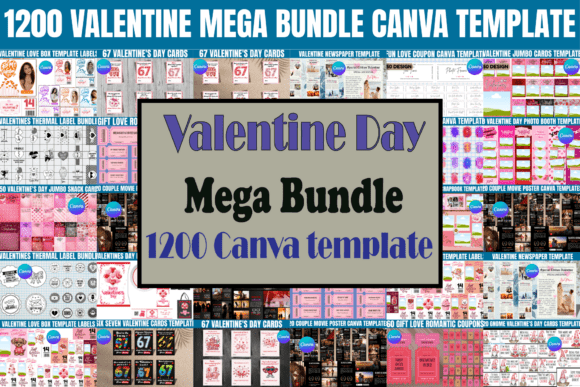 Download 1200 Valentine Mega Bundle Template - 200 Collection