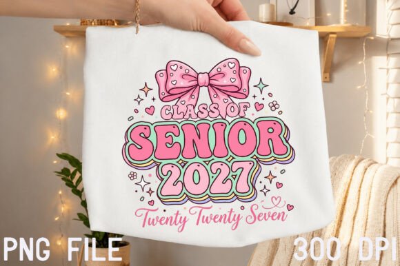 Download Coquette Senior 2027 Graduation Shirt - Premium Resources