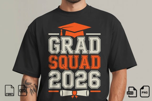 Download Grad Squad 2026 Graduation Shirt - Premium Resources