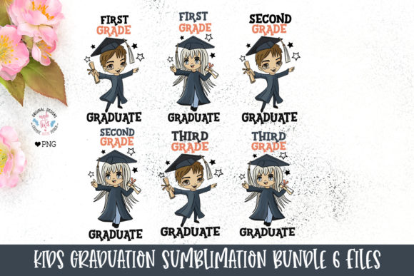 Download Kids Graduation Sublimation Girl and Boy - Kids graduation Collection