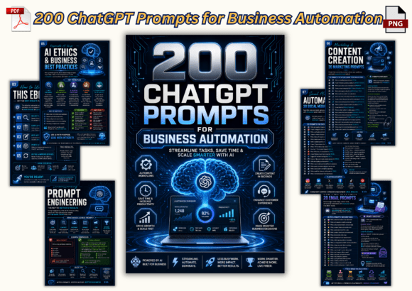 Download 200 ChatGPT Prompts for Business Automat - 200 Collection